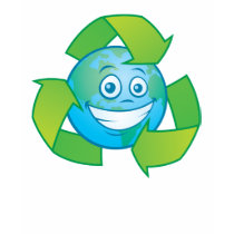 Planeten-Erde recycelt Cartoon-Charakter
