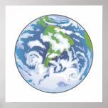 Planetenerde Posterdrucke