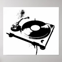 Plaque tournante du DJ Posters