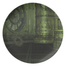 Plat décoratif punk de vapeur vintage assiettes