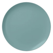 Plat turquoise de patine assiettes
