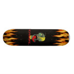 PLATE-FORME DE FLAMME DE LOGO DE ZOMBIEZ PLATEAU DE SKATEBOARD
