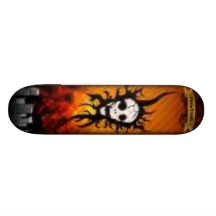 Plate-forme urbaine de crâne skateboards personnalisés