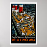 Plate-formes de dessus de navire géant de solides  posters