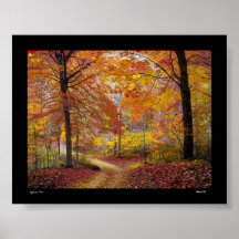 Pluie molle d'automne posters