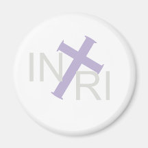 Png de transport d'INRI Croix Gris Lilas Aimant