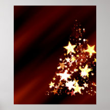 Poinsettia d'arbre de Noël de Noël d'étoile d'avèn Posters