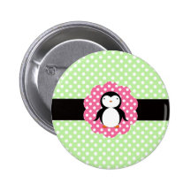 Pois de fantaisie de vert de pingouin pin's