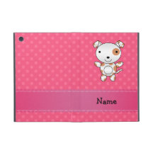 Pois nommé personnalisé de rose de chien coques iPad mini