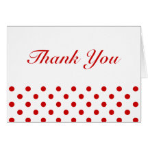 Pois rouge + Couleur faite sur commande Carte De Vœux