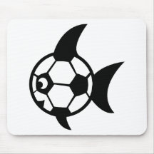 poissons du football tapis de souris