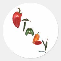 Poivrons de piment de l'Italie Adhésifs
