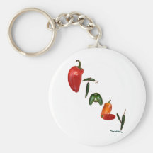 Poivrons de piment de l'Italie Porte-clefs