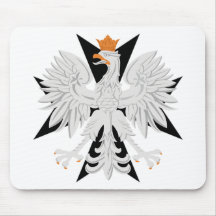 Polnisches Malteserkreuz Eagles Mauspads