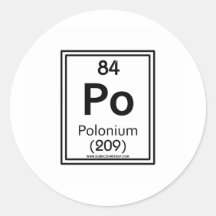 Polonium 84 sticker