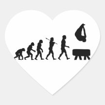 Pommel Horse Gymnastics Evolution Sports Sticker