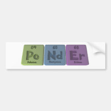Ponder-Po-Nd-Er-Polonium-Neodymium-Erbium.png Auto Sticker