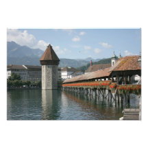Pont de chapelle, luzerne, Suisse Photographies