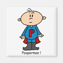 Pooperman Baby Kühlschrankmagnete