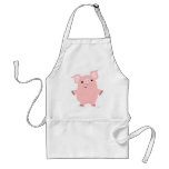 Porc tenant le tablier