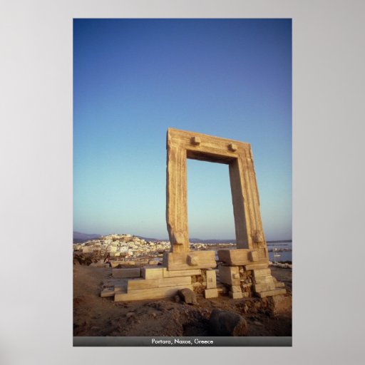 Portara, Naxos, Grèce Affiches