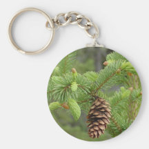 Porte - clé de cône de pin porte-clefs