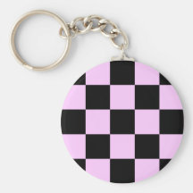 Porte - clé "de damier rose" porte-clés