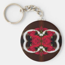 Porte - clé rose porte-clef