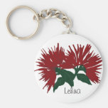 Porte - clé rouge de fleur de Lehua Porte-clé