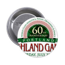 Portland-Hochland-Spiel-60. Jahrestags-Einzelteile Anstecknadelbutton