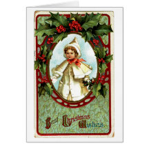 Portrait de Noël Cartes De Vœux