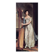 Portrait d'Eliza Ridgely (Madame With The Harp) Modèle De Double Carte
