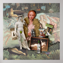 PORTRAIT des affiches SALIES d'une COLOMBE, copies