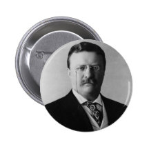 Portrait du Président Theodore Roosevelt Badges Avec Agrafe