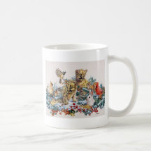Porträt der jungen wild lebenden Tiere der Natur Kaffeetassen