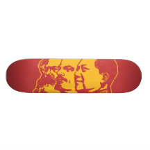 Porträt Marx Lenin Mao Personalisiertes Skateboard