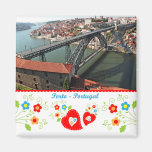 Portugal in den Fotos - Eisenbrücke Kühlschrankmagnet