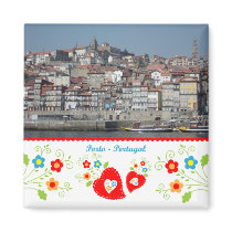 Portugal in den Fotos - Oporto durch den Fluss Magnete