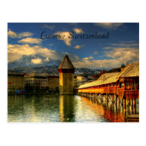 Postkarte die Luzerne-Schweiz-Kapellen-der Brücke postkarten