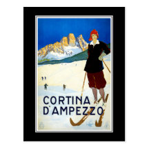 Postkarten-Cortina d'Ampezzo Italien Grüße