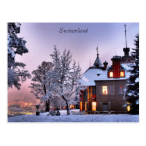 Postkarten-Schloss-Stadt-Lichter in der Luzerne di postkarten