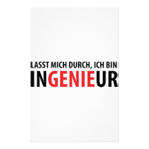 Poubelle Ingenieur d'ich de durch de mich de Lasst Papier À Lettre Customisable