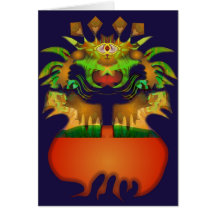 Pousse idiote cartes de vœux