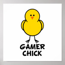 Poussin de Gamer Poster