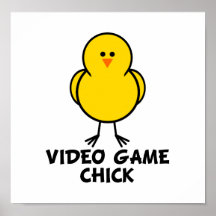 Poussin de jeu vidéo poster
