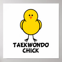 Poussin du Taekwondo Posters