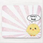 Poussin jaune mignon tapis de souris