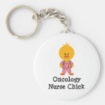 Poussin Keychain d'infirmière d'oncologie Porte-clef