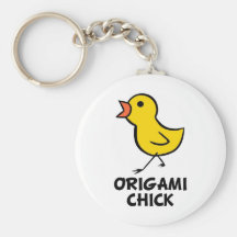 Poussin Keychain d'origami Porte-clef