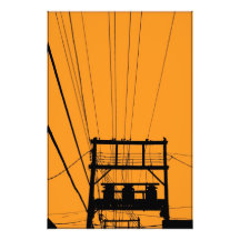 Power-Linien Fotografischer Druck